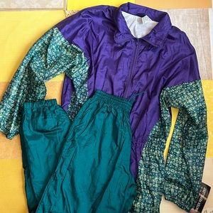 Honors Retro 80s Windbreaker Set, Size Medium